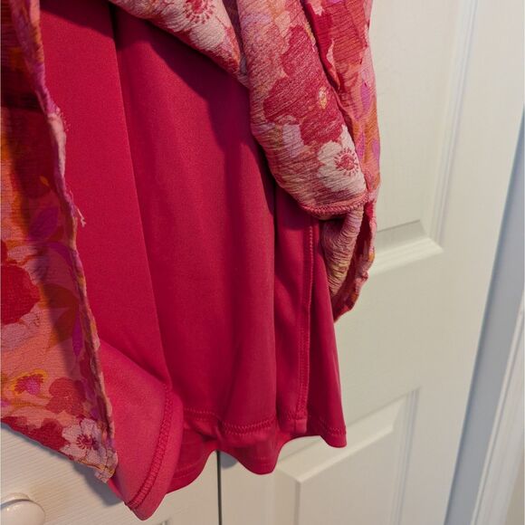 Andree by Unit Pink Floral Flutter Sleeve Dress | Women’s Medium - Picture 5 of 6